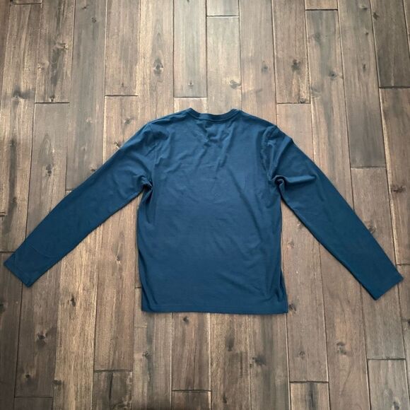 Michael Kors Dark Teal Blue Long Sleeve Tee T-Shirt M - Picture 4 of 4